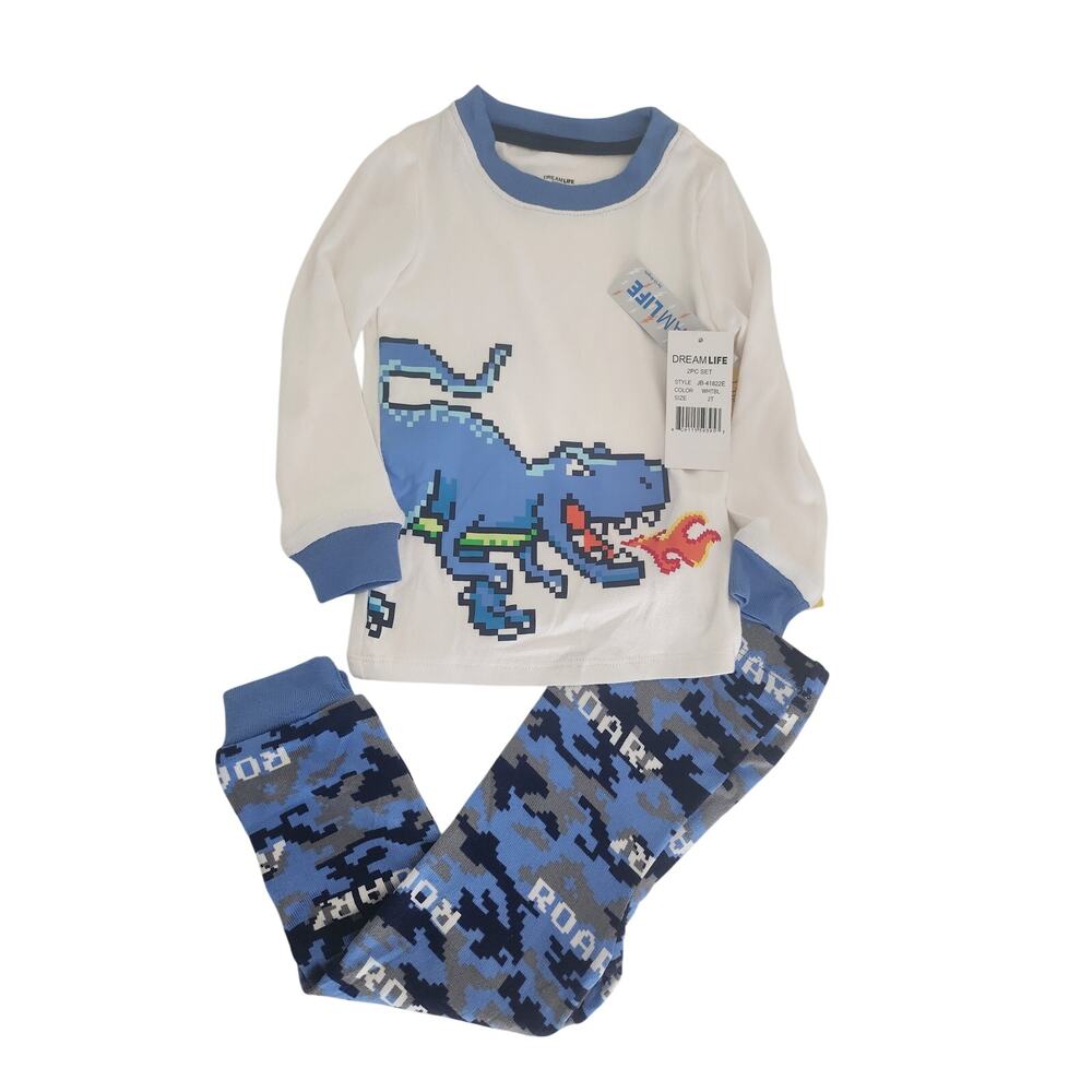 2T New Dream life Dino PJ set